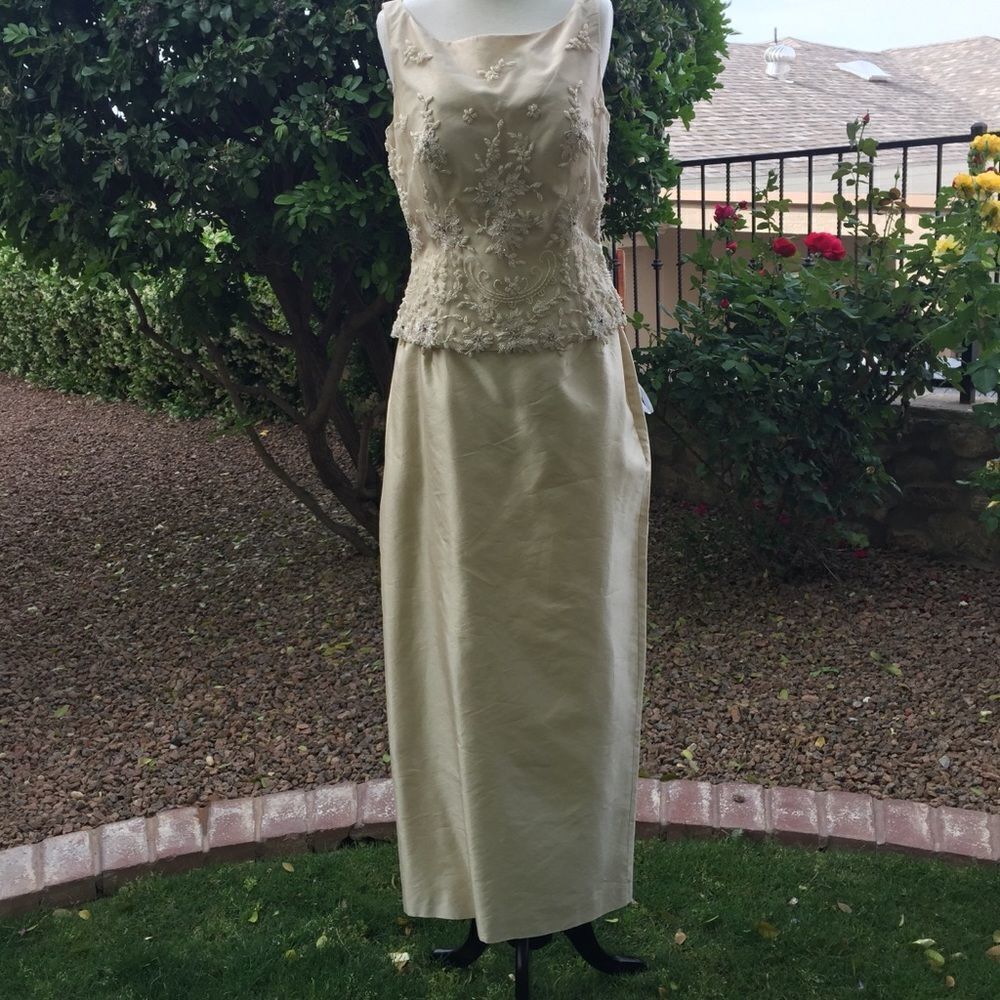 Caviar 3 pieces Dress Ivory Gold‎ 10 - Picture 6 of 8